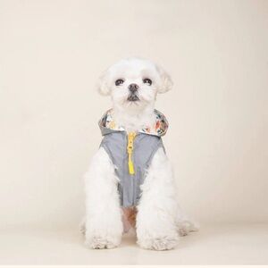 🌼 {NWT} Sniff & Bark Yellow Floral Reversible Zoomies Rain Vest™